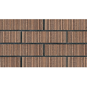 Vertical Irregular Rough Line Terracotta Wall Tile