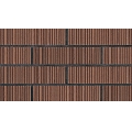 Paneles de ladrillo fino vertical marrón nunca se descolora 
