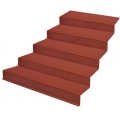 Azulejo de piso de barro decorativos diseño simple escalera 