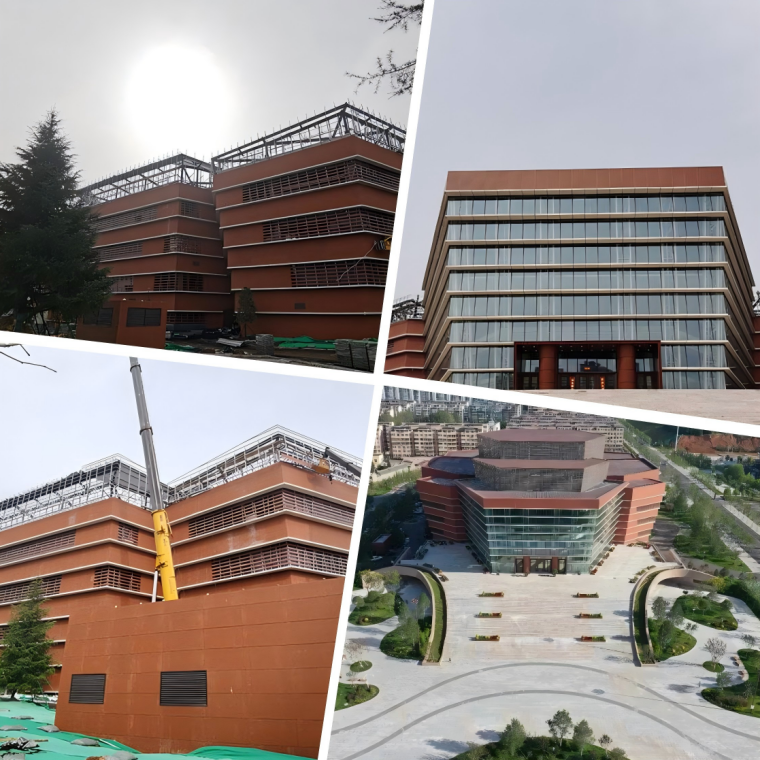 Panoramic architectural view of Lahore International Convention Centre highlighting Terracotta Louvers