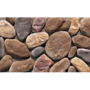 Flexible Round River Stone Panels