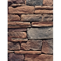 Piedra de la repisa rústica chimenea colorido